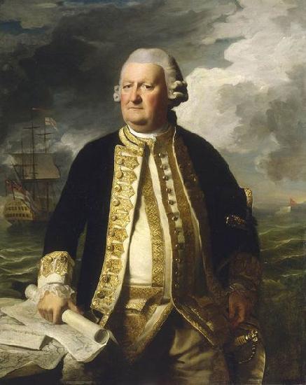 John Singleton Copley Portrait of Admiral Clark Gayton oil painting image